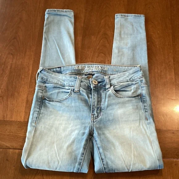 AMERICAN EAGLE Stretch Denim Jegging - size womens 2 regular - Picture 5 of 16